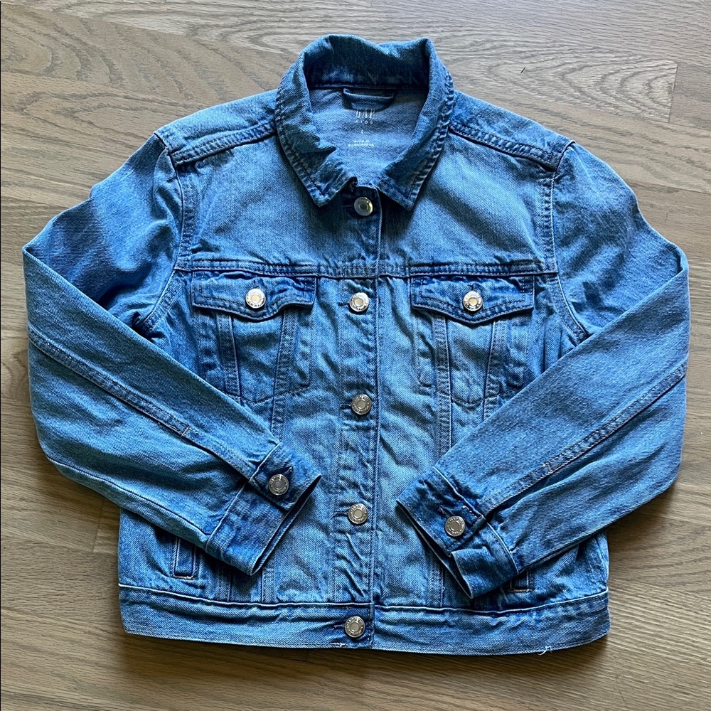 GAP Kids Blue Denim Jacket Size Large